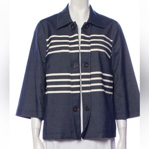 ST. JOHN Button Up Three Quarter Sleeve Jacket Size Medium